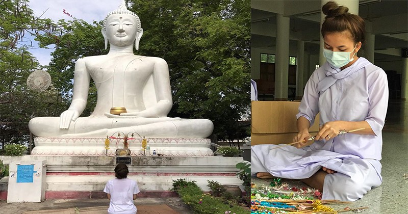นึกว่าใคร!! สาวคนนี้ หลบมาปฏิบัติธรรมที่สำนักชีพอถอดผ้าออก ชัดเลยเธอเป็นซุปตาร์ที่หลายคนต้องร้องว้าว (ชมภาพ)