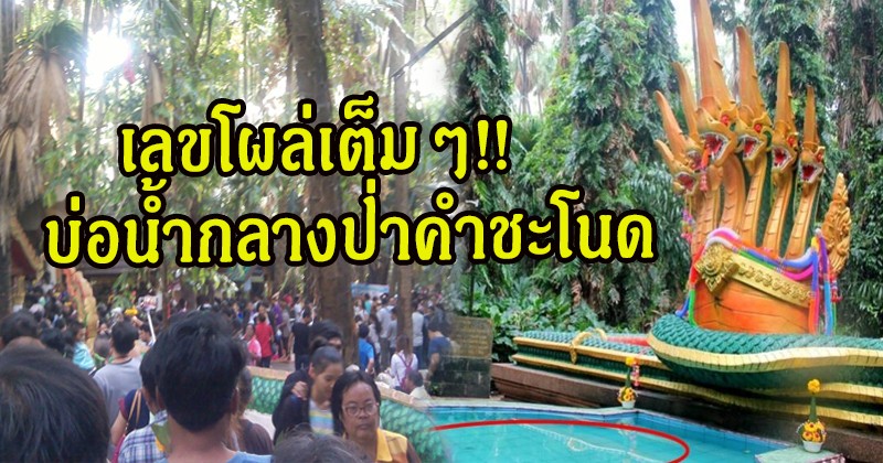 เซียนหวยหาปากกาจดแทบไม่ทัน!! เลขเด็ด "บ่อน้ำศักดิ์สิทธิ์" โผล่เต็มๆ คนแน่นป่าคำชะโนด หลังให้โชคหลายงวดติด เหมาเกลี้ยงทุกแผง!?