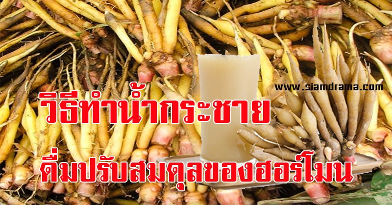แชร์บอกต่อเลย!! วิธีทำน้ำกระชาย ดื่มปรับสมดุลของฮอร์โมน แก้ปัญหาผมหงอก ผมร่วง ลองแล้วได้ผลจริง โคตรเจ๋ง !!